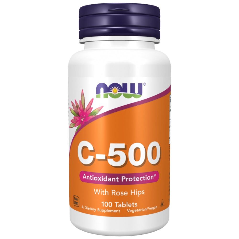 Vitamin C -500 mit Rosenhüpfen - 100 Tabletten