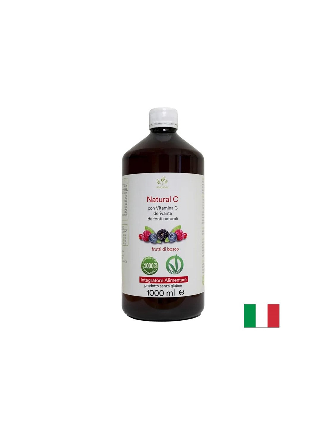 Beerensaft + Acerola und Hagebutte (natürliches Vit. C) – Immunität und Energie, 1 Liter, 20 Dosen