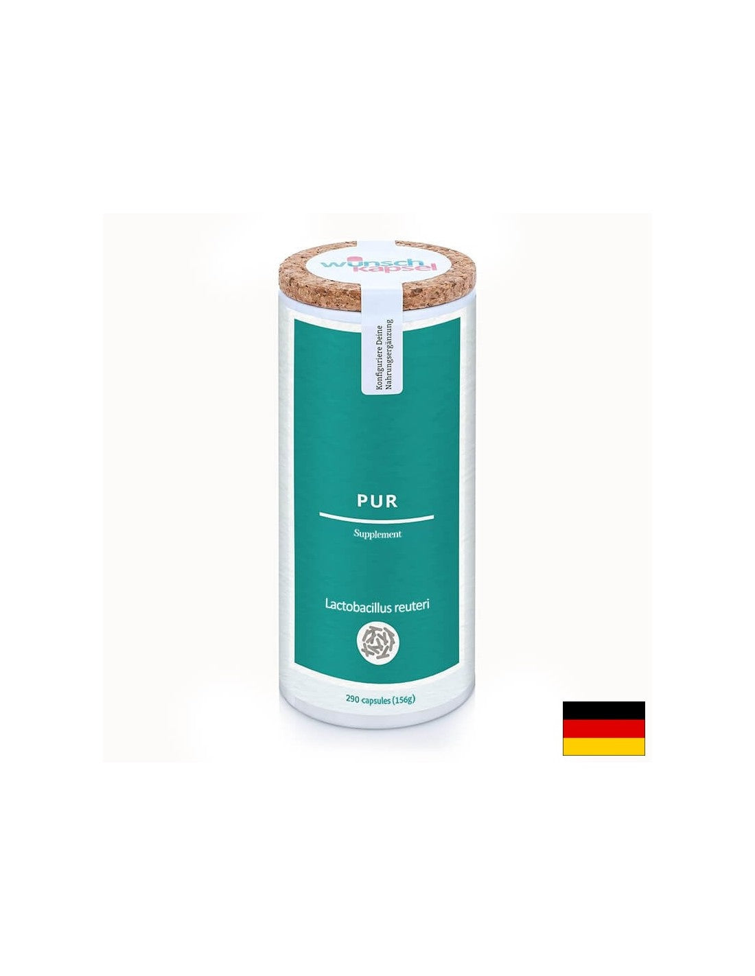 Probiotischer Lactobacillus Reuteri, 1 Milliarde aktive Probiotika, 290 Kapseln für 145 Tage Einnahme