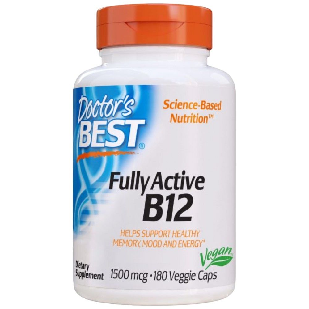 Beste voll aktive B12 / Methylcobalamin 1500 mcg - 180 Kapseln
