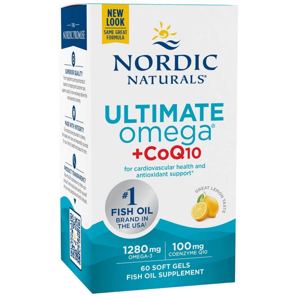 Ultimate Omega 1280 mg + CoQ10 - 60 Gelkapseln