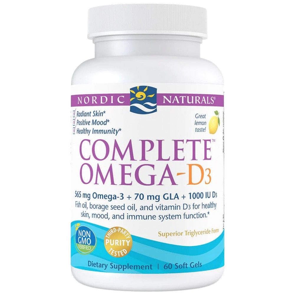 Komplette Omega -D3 565 mg - 60 Gelkapseln