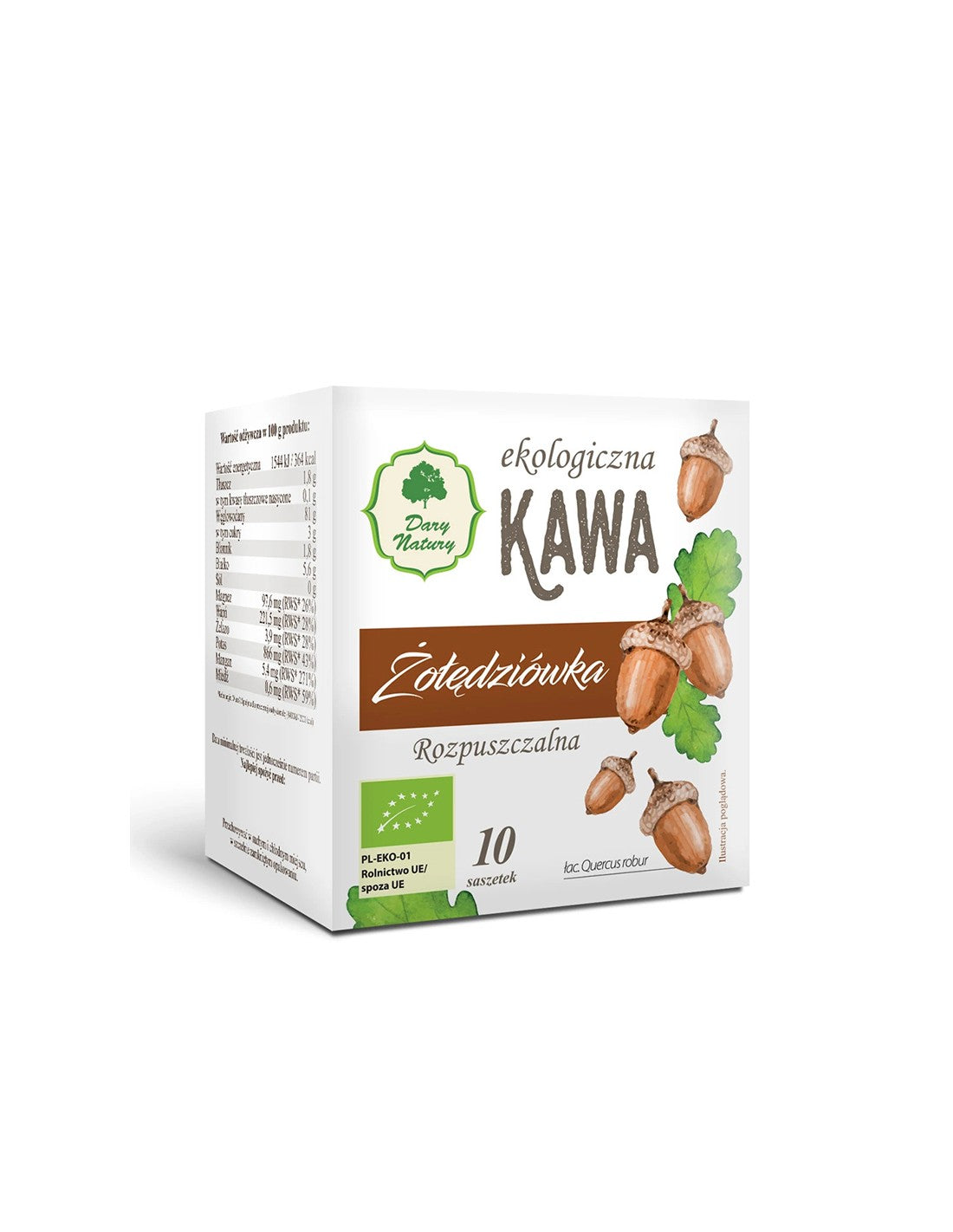 Acorn and Spice Instantkaffee, 10 einzeln verpackte Dosen <tc>Dary Natury</tc>