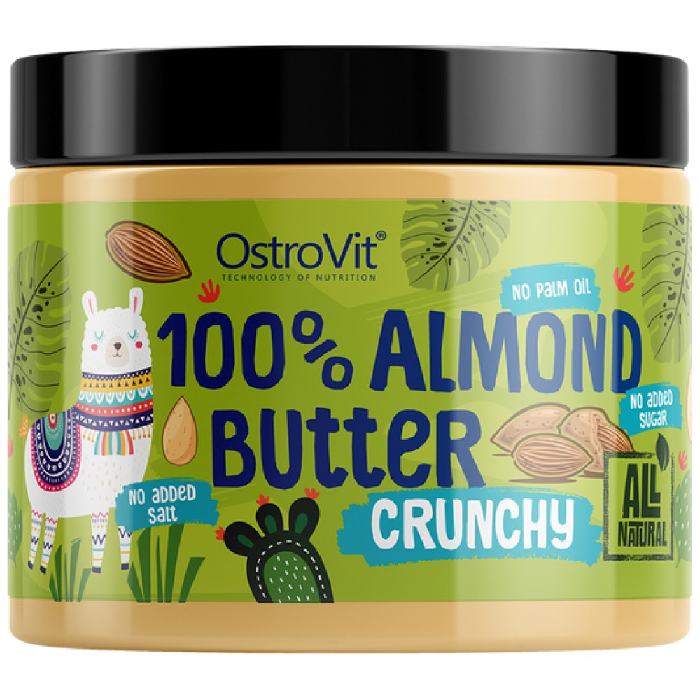 100 % Mandelbutter Crunchy 500 Gramm