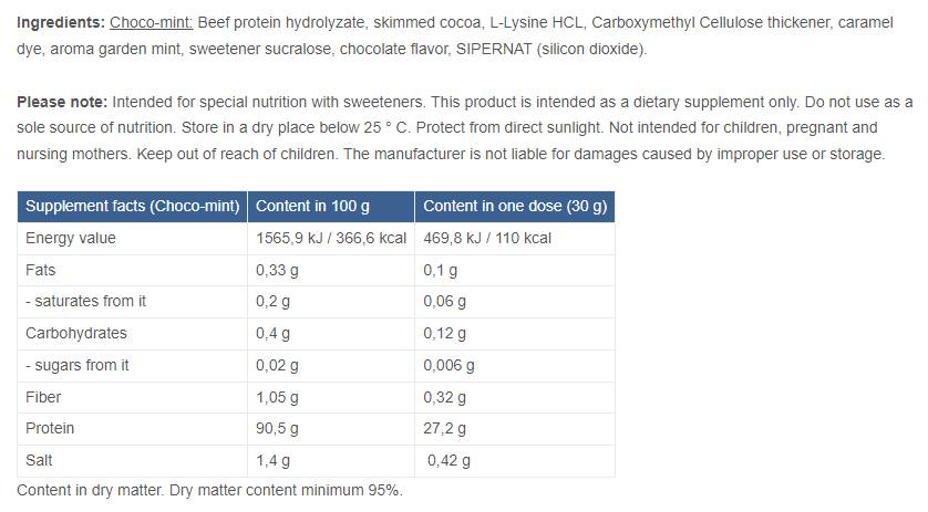 100 % Rinderprotein – 1500 Gramm