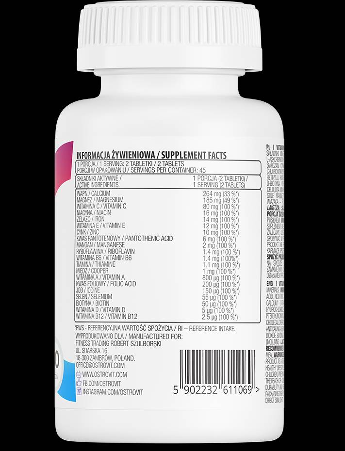 100% Vitamin&Min - 90 Tabletten