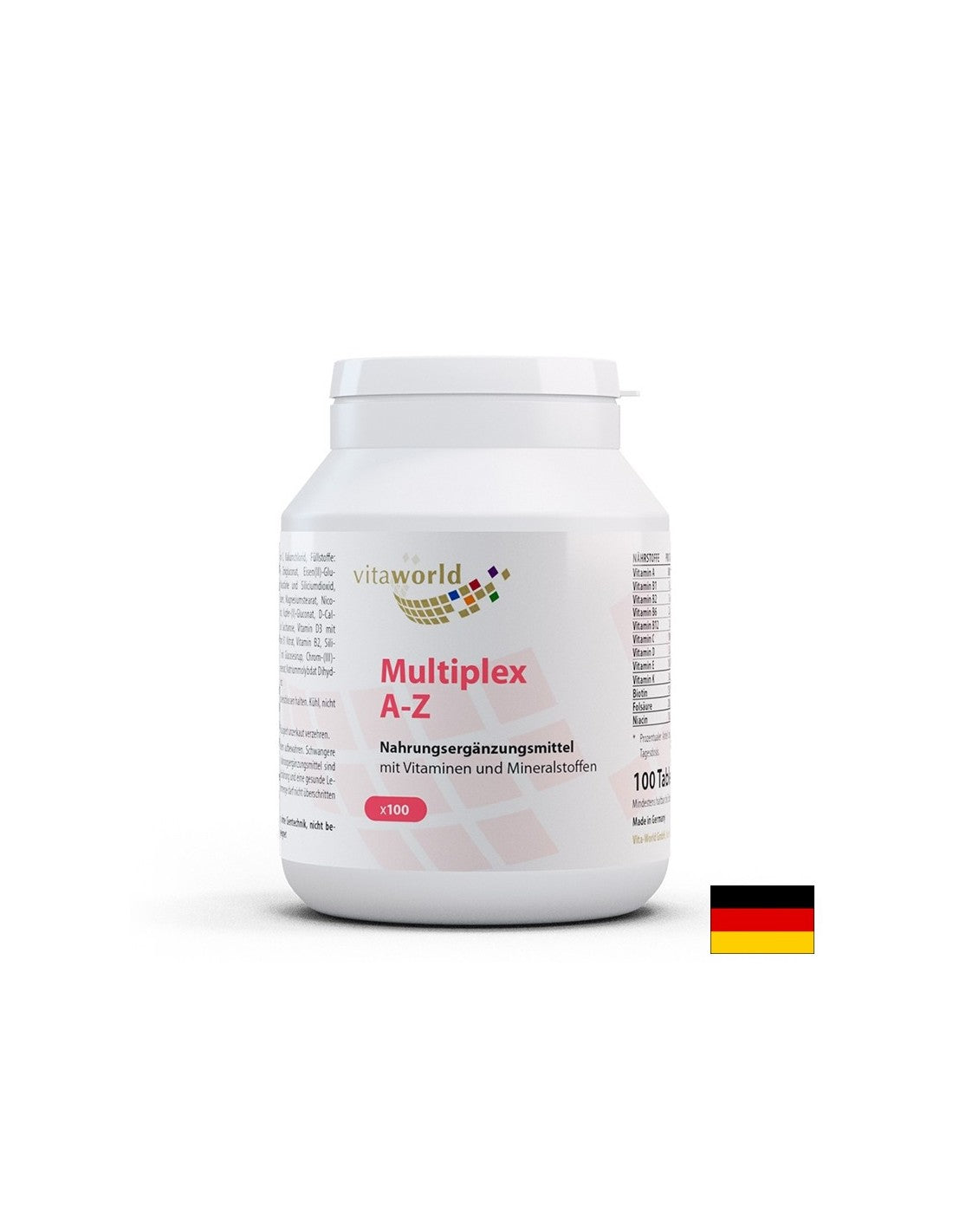 Multiplex Vitamine und Mineralien A-Z, 100 Tabletten