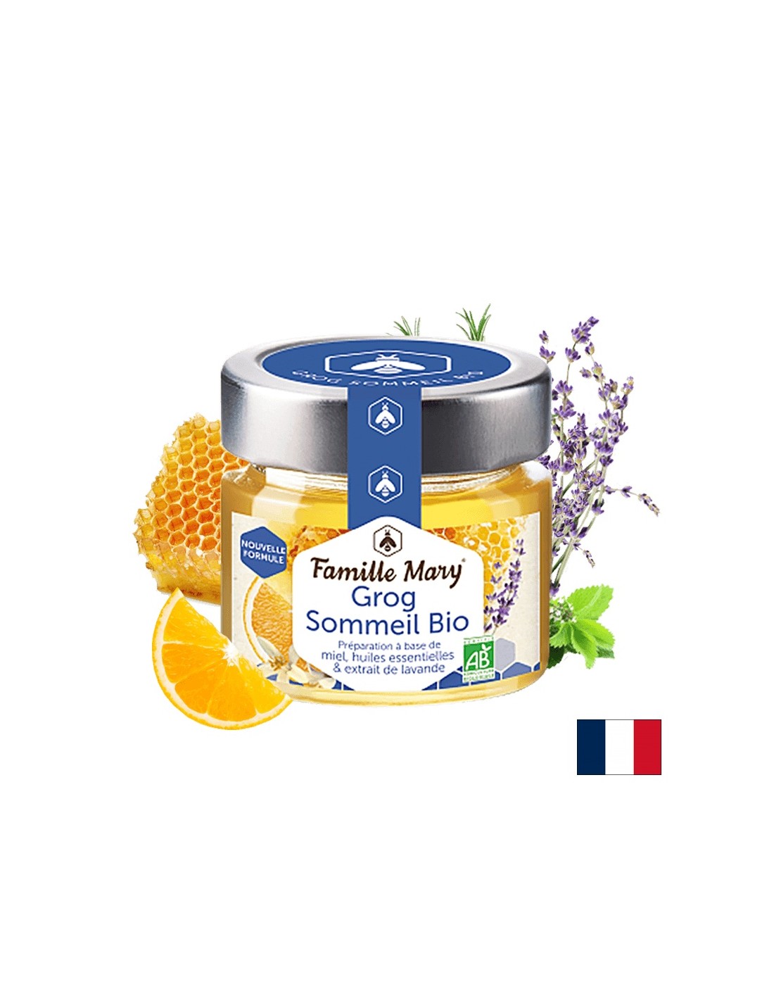 Grog mit Honig mit ätherischen Ölen und Bio-Lavendelextrakt, 100 g