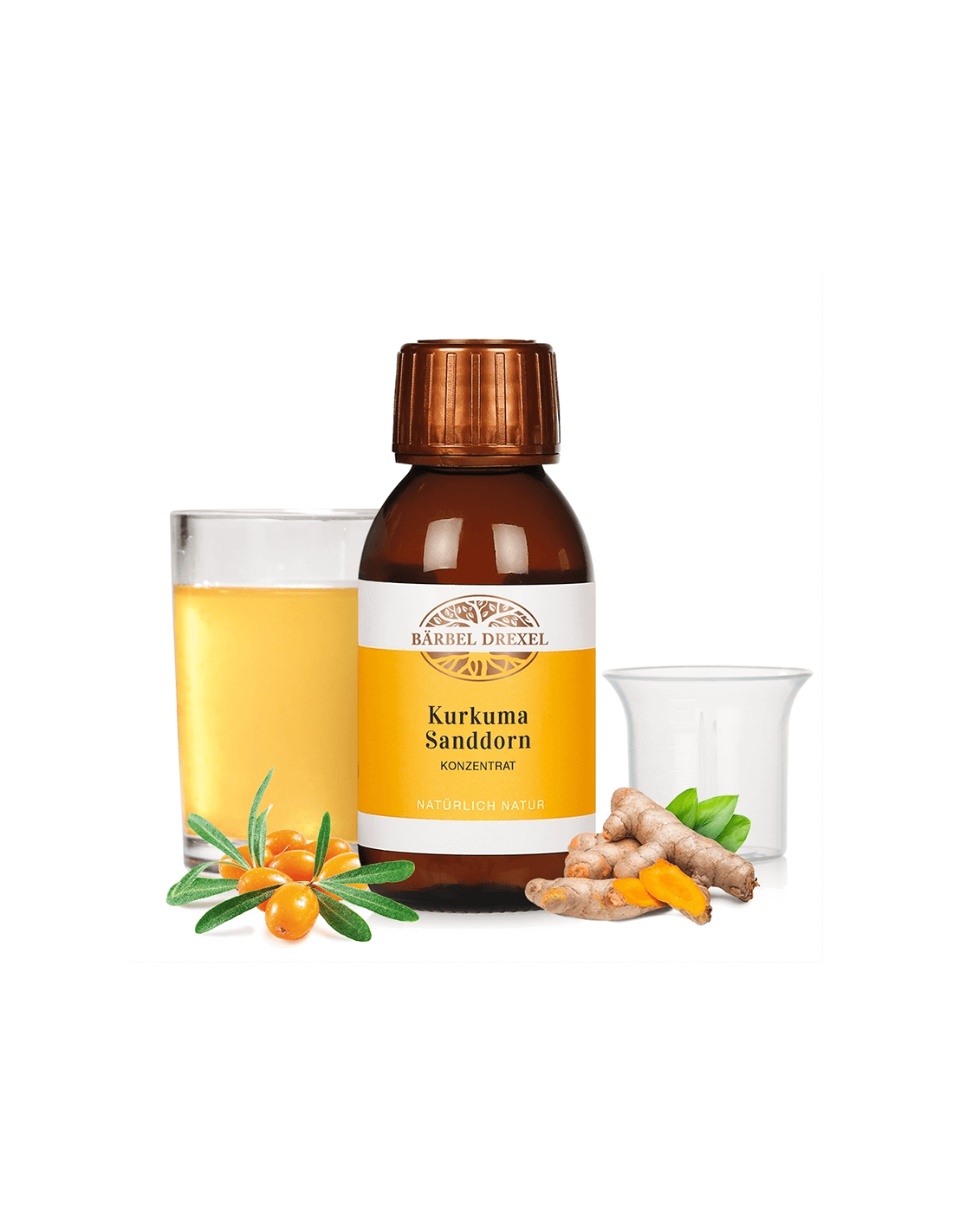 Kurkuma mit Sanddorn und Vitamin C – Starke Immunität und schöne Haut, 100 ml, Konzentrat