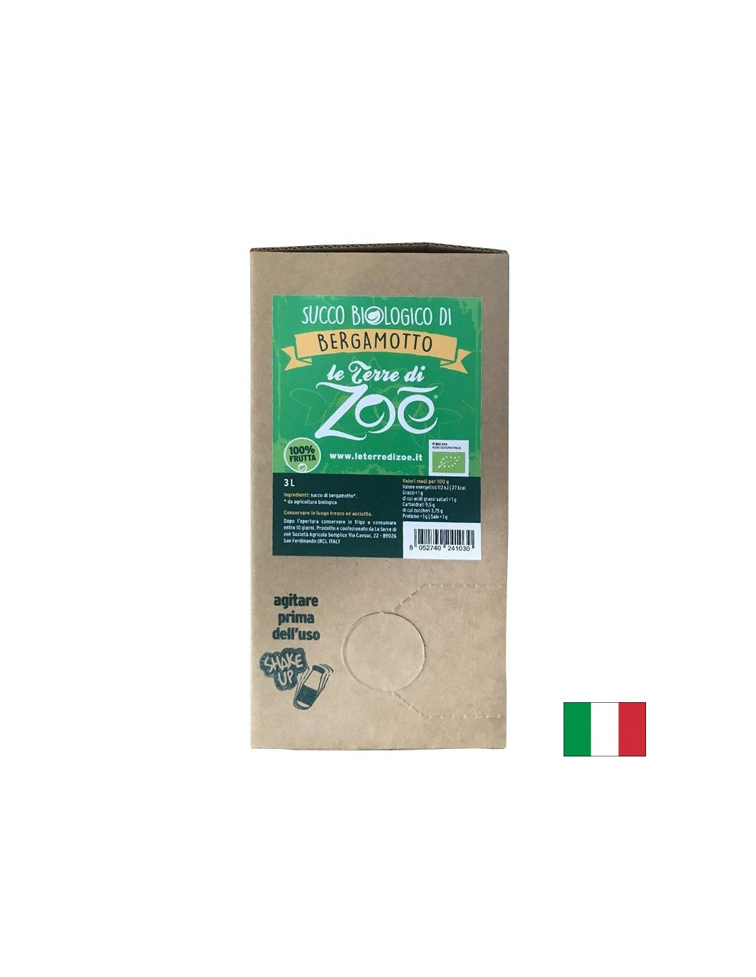 100% Bio -Bergamottensaft, 3 l