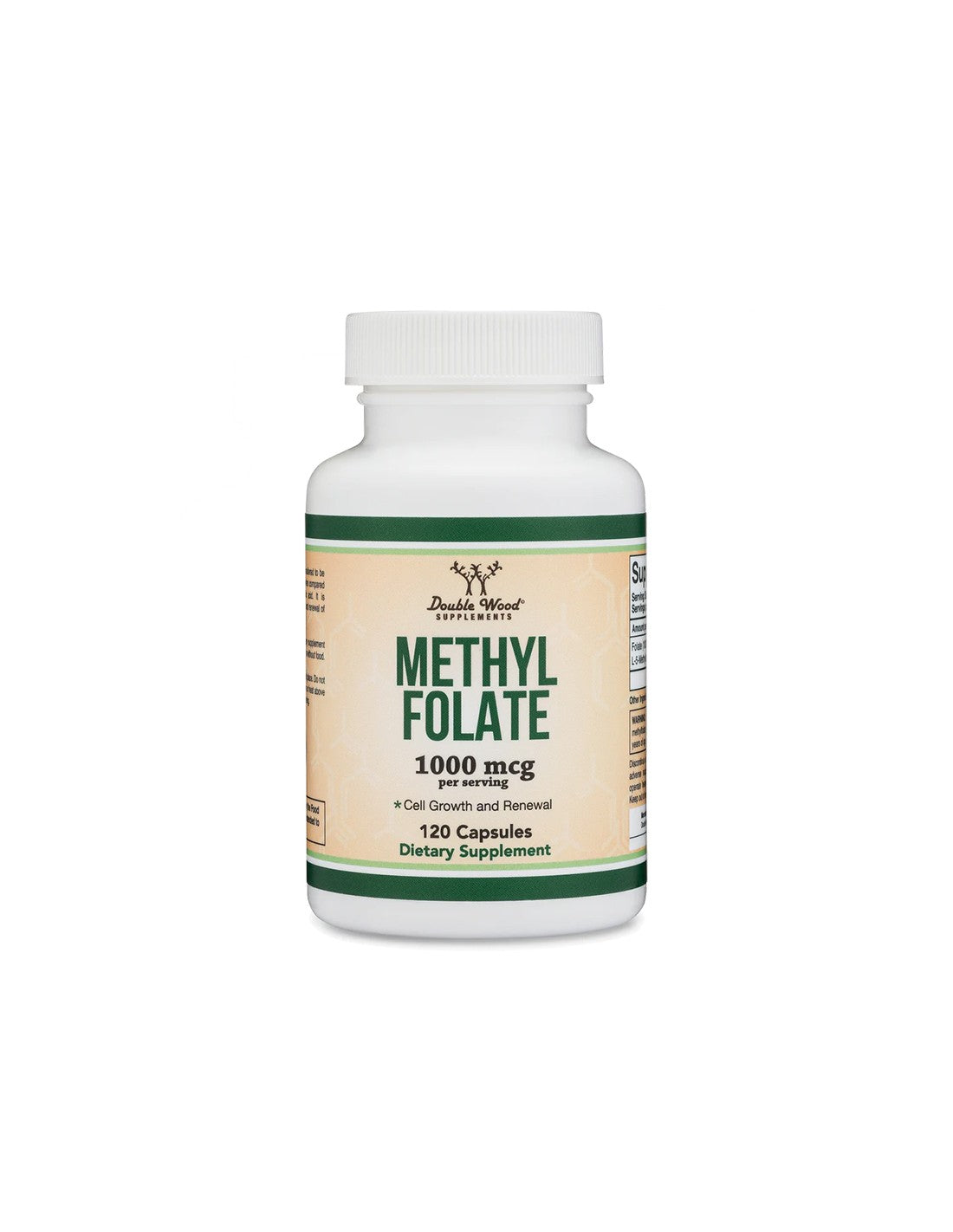 Folsäure – biologisch aktive Form – Methylfolat, 1000 µg, 120 Kapseln für eine viermonatige Einnahme