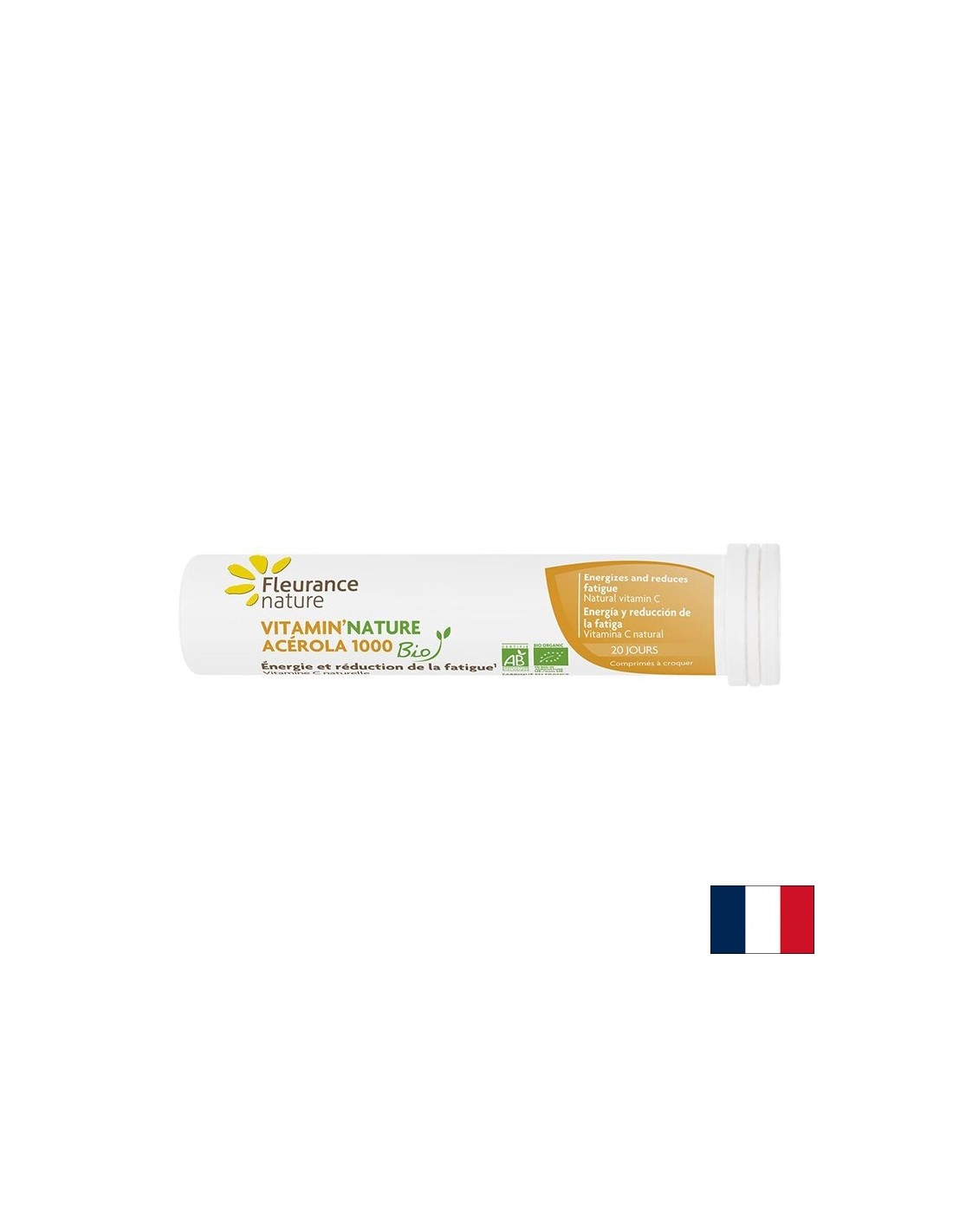 Immunität – Vitamin C (aus Acerola), BIO, 1000 mg x 20 Lutschtabletten