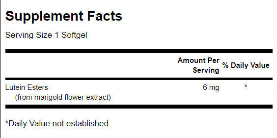 Lutein Esters 6 mg - 100 Гел капсули - Feel You