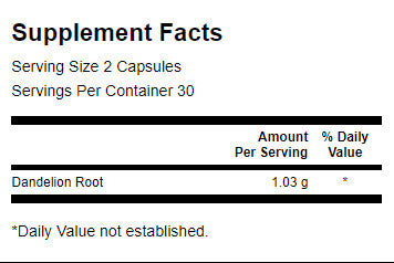 Dandelion Root 515 mg - 60 капсули - Feel You