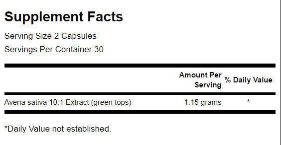 Avena Sativa Male Stamina - Max Strength 575 mg - 60 капсули - Feel You