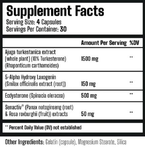 Nattyquad | Natürlicher Muskelaufbau Stapel - 120 Kapseln