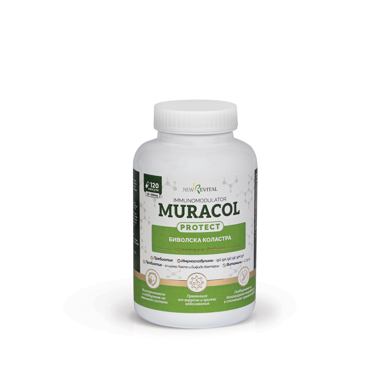 Liposomales Büffelkolostrum 120 Kapseln<tc>Muracol</tc> Schützen"
