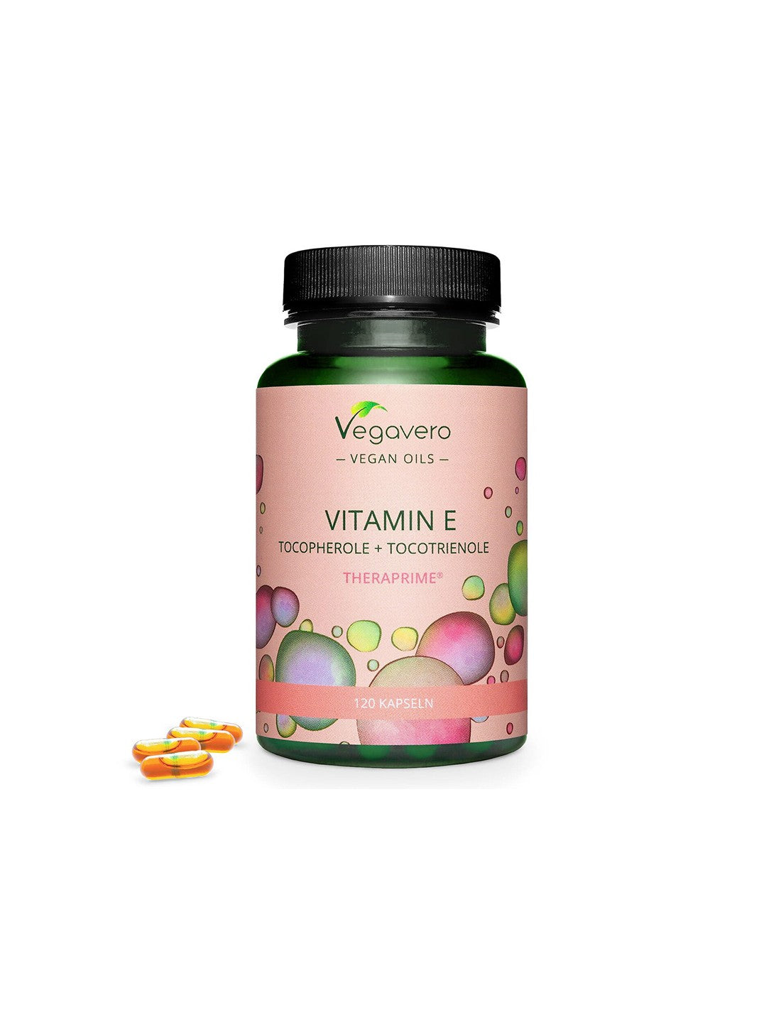 Vitamin E (gemischte Tocopherole + Tocotrienole) – Antioxidans, 120 Kapseln