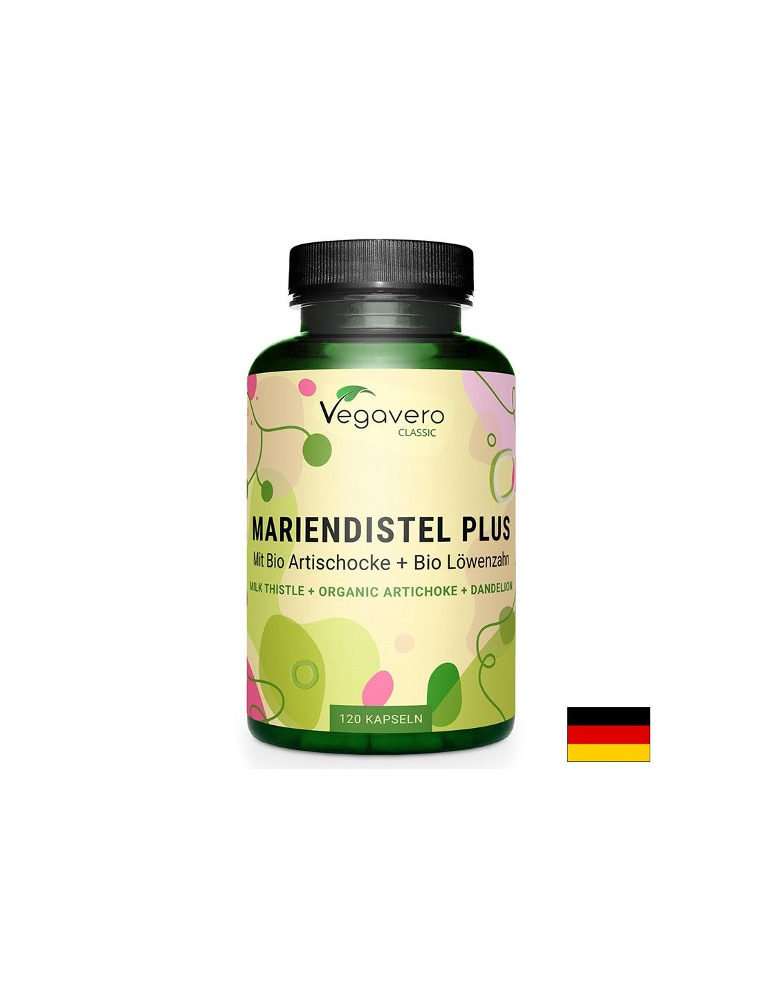 Leber und Galle – Mariendistel + Artischocke und Löwenzahn, 120 Kapseln <tc>Vegavero</tc>