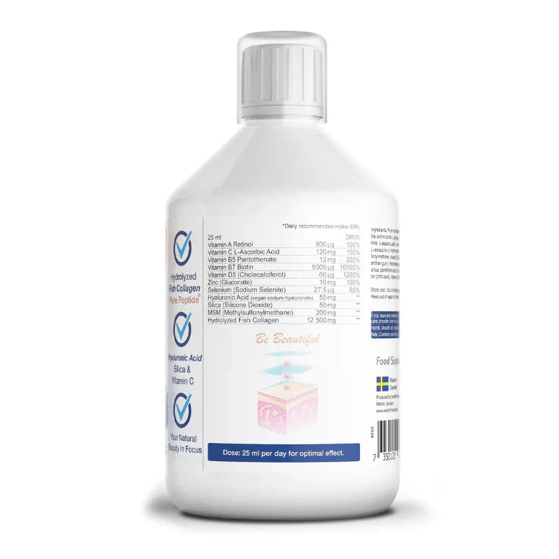 Fischkollagen 12500 mg, Gold-Retinol 500 ml <tc>Swedish Nutra</tc>