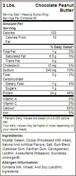 100% Casein - 0,908 kg