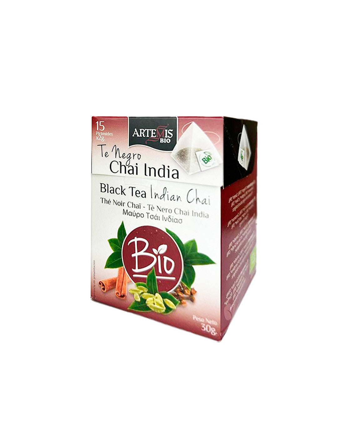 Schwarzer Tee India Bio, 15 Filterbeutel