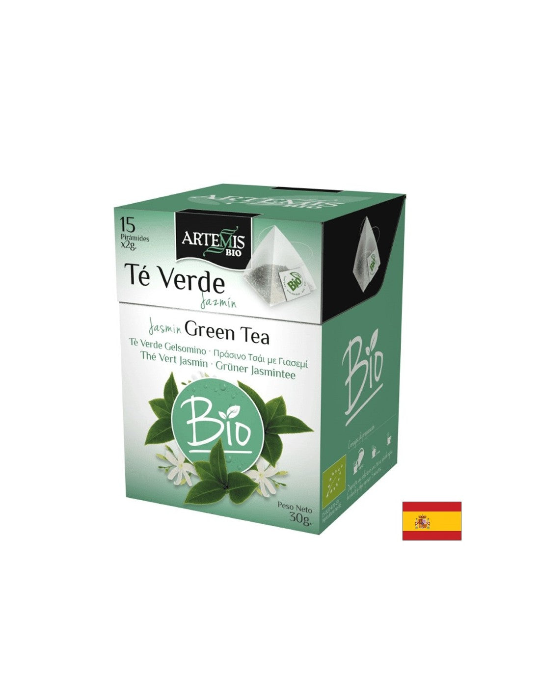 Grüner Tee mit Jasmin Bio, 15 Filterbeutel