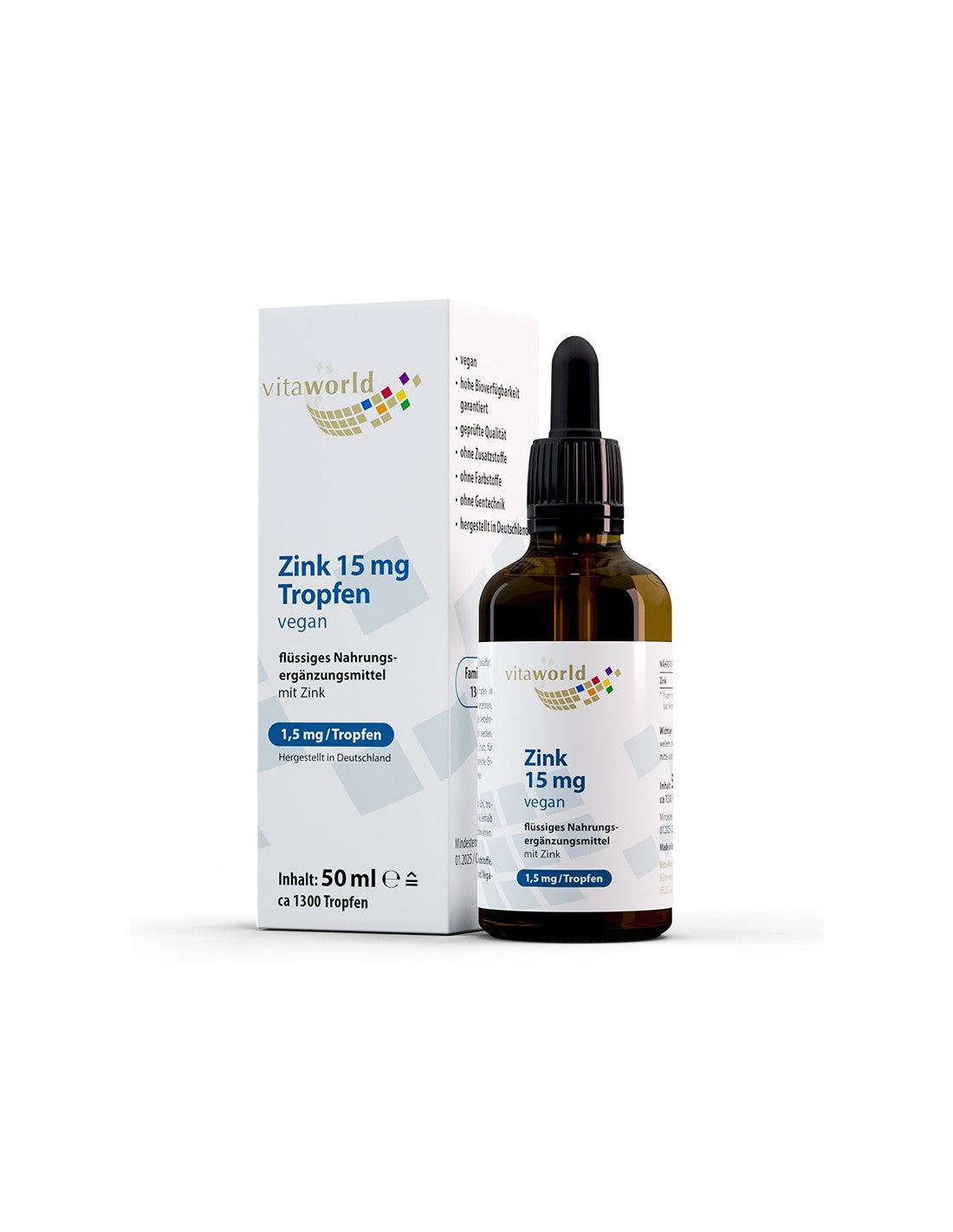 Immunität – Zink, 15 mg x 50 ml Tropfen