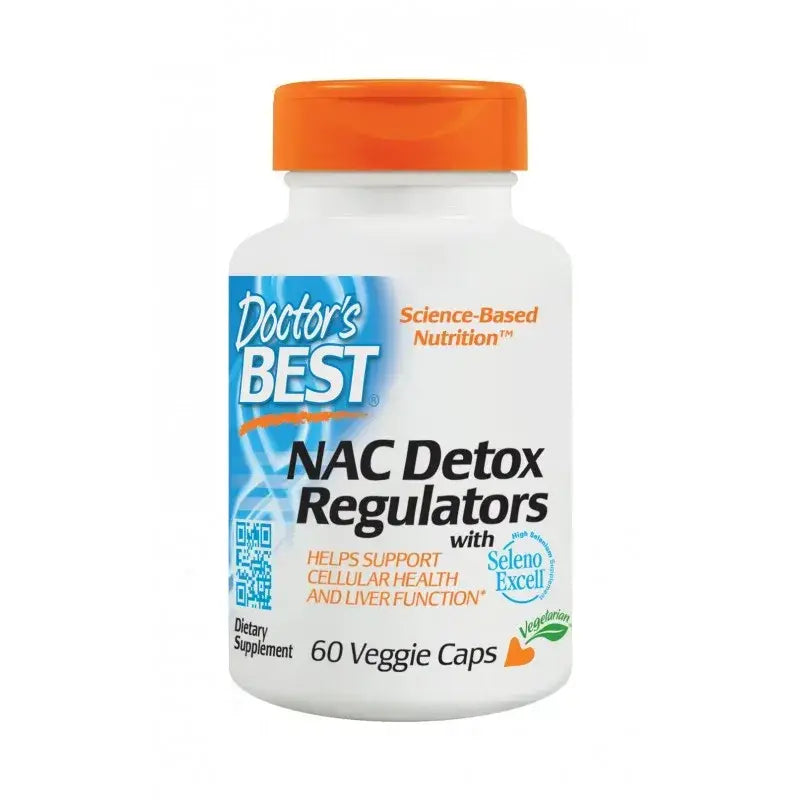 Nac Detox Regulators supports normal glutathione production x 60 capsules, Doctor's Best - Nutra Best Europe