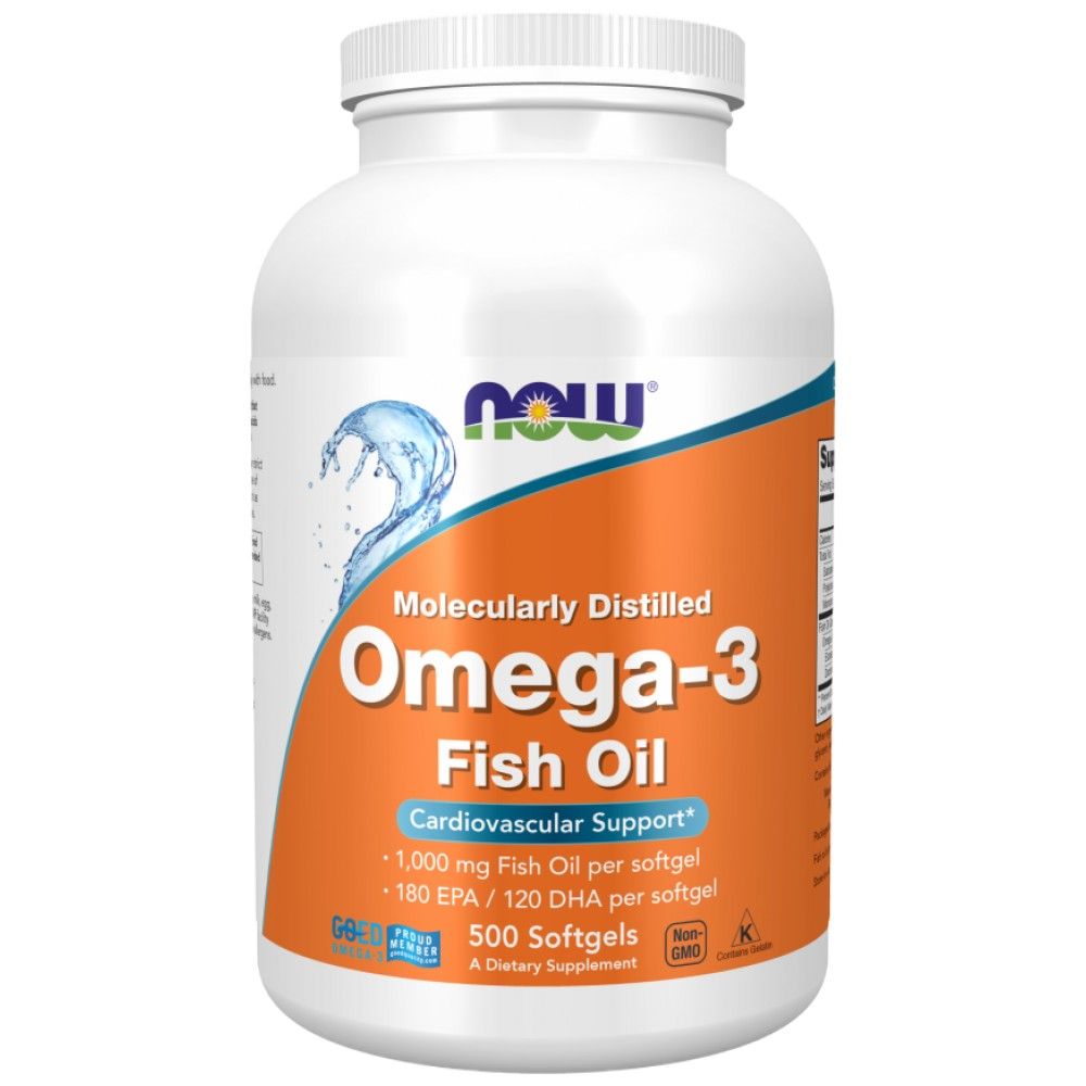 Omega 3 1000 mg / molekular destilliert - 500 Gelkapseln