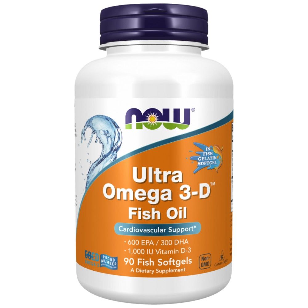 Ultra Omega 3-D mit Vitamin D-3-90 Gelkapseln