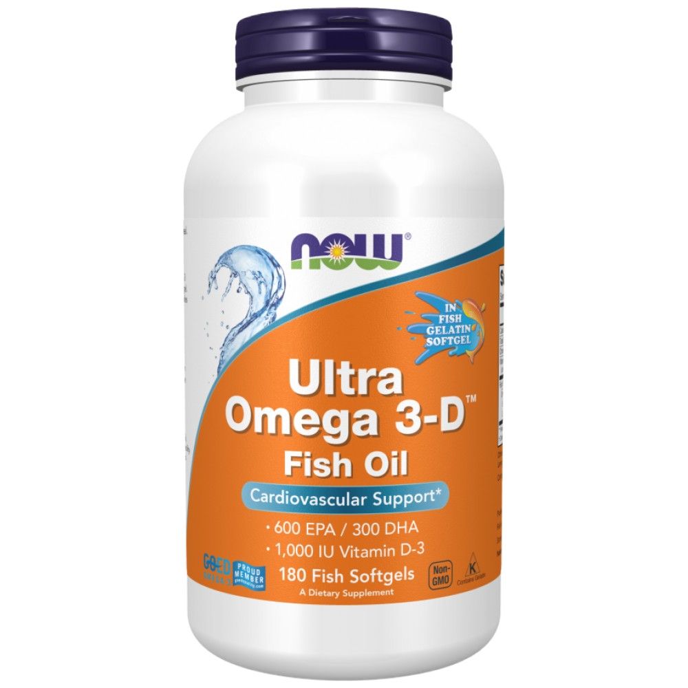 Ultra Omega 3-D mit Vitamin D-3-180 Gelkapseln