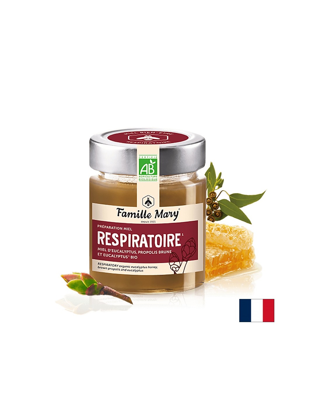Eukalyptushonig mit braunem Propolis und Bio-Eukalyptus, 170 g
