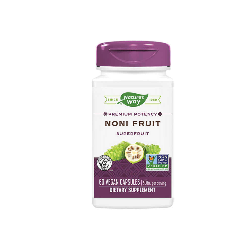 Noni - Premium -Extrakt - Immunität und Energie, 500 mg, 60 Kapseln