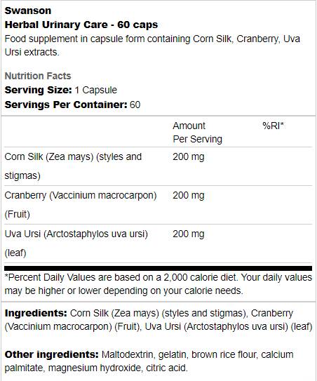Kräuter -Harnpflege 60 Kapseln