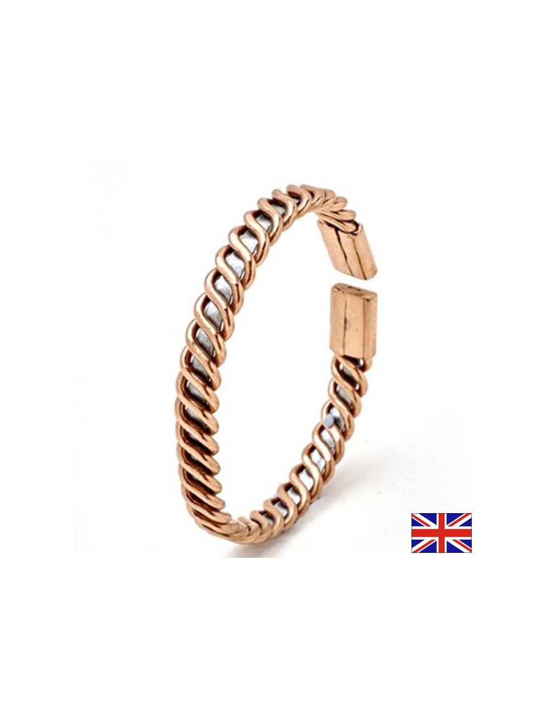 Armband mit Kupfer und Zink – verbessert die Durchblutung, erhöht die Immunität, Größe M, 19 cm