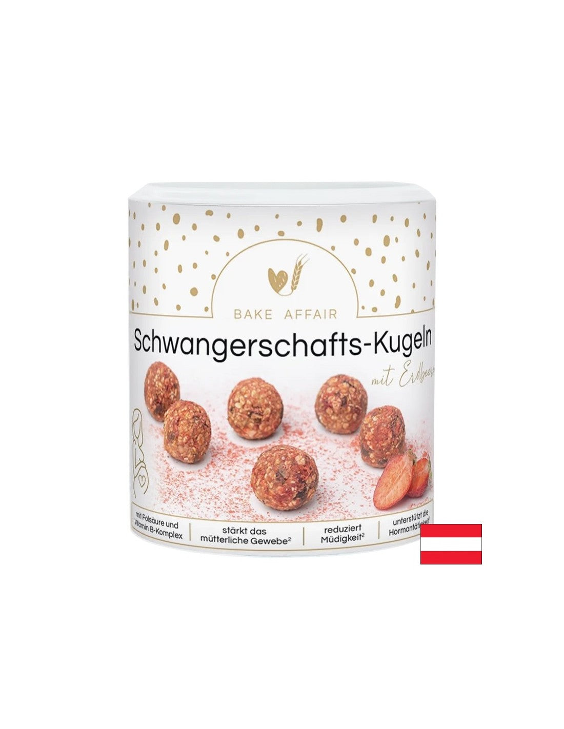 Vitaminmischung für vegane Süßigkeiten für Schwangere mit Erdbeeren, 190 g