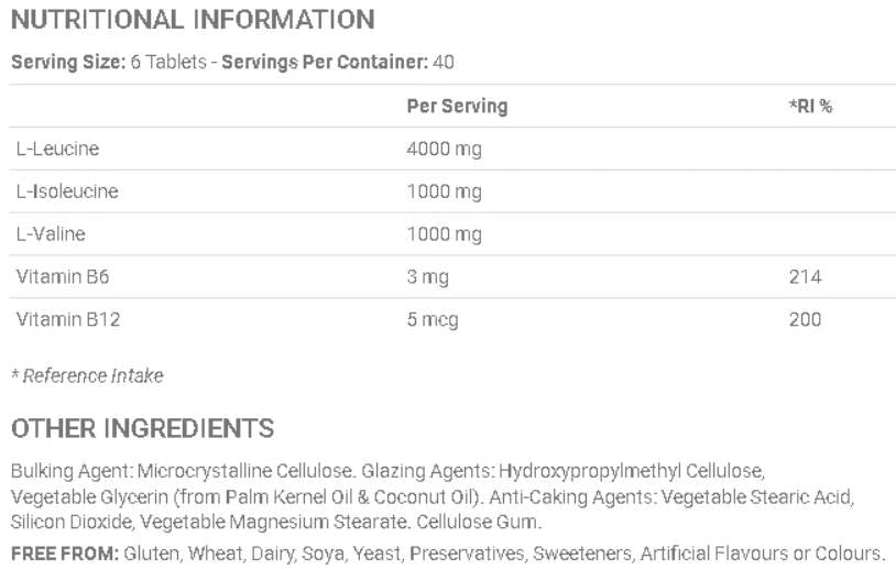 BCAA 6K - 240 Tabletten