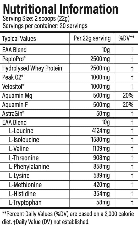 MPS max | Komplette Intra -Training -Formel - 440 Gramm