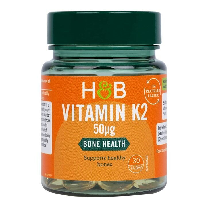 Vitamin K2 (Vitamin K2) (MK7) 50 mcg 30 Kapseln HOLLAND & BARRETT