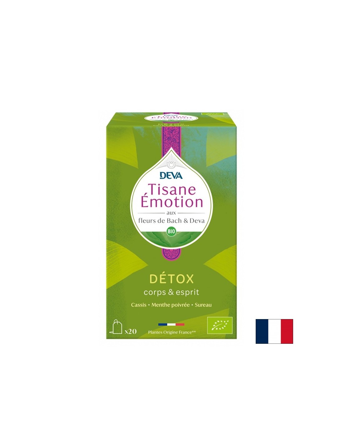 Kräuter-Detox-Tee (mit Blütenelixieren nach Dr. Bachs Methode), 20 Filterbeutel