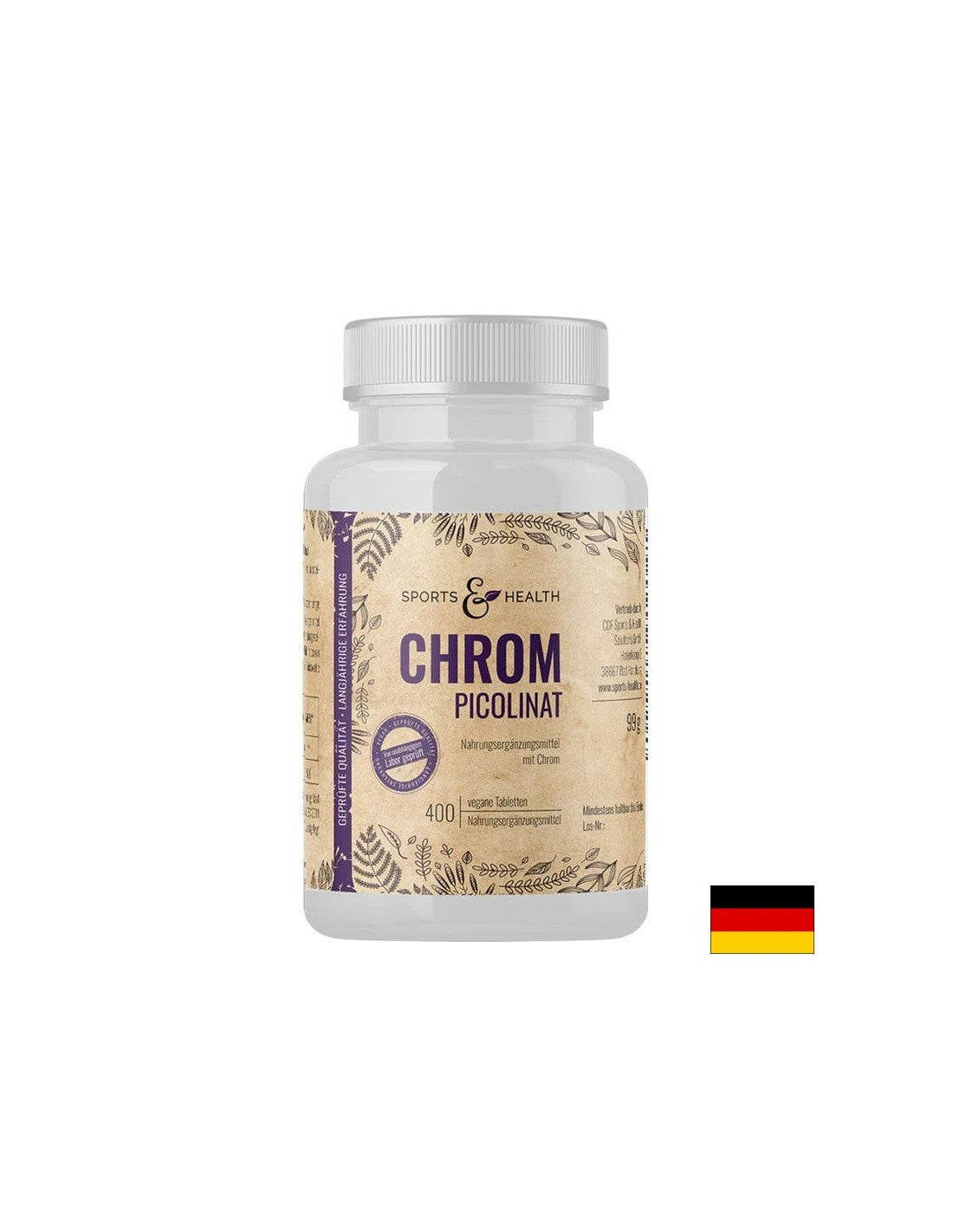 Gewichts- und Blutzuckerkontrolle – Chrom (Picolinat), 200 µg x 400 Tabletten