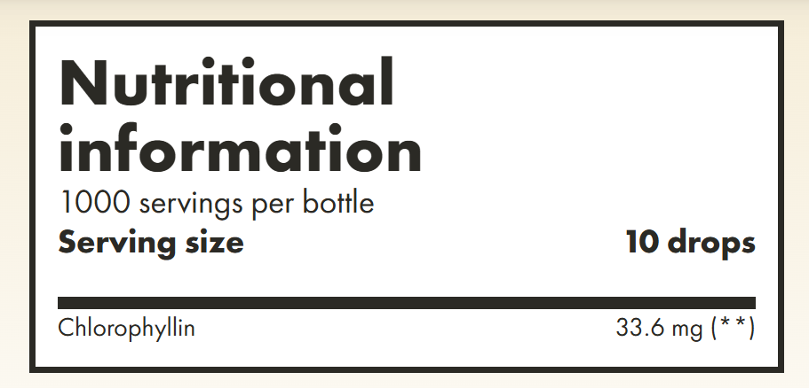 Chlorophyll Alpha Foods Deutschland (50 ml)