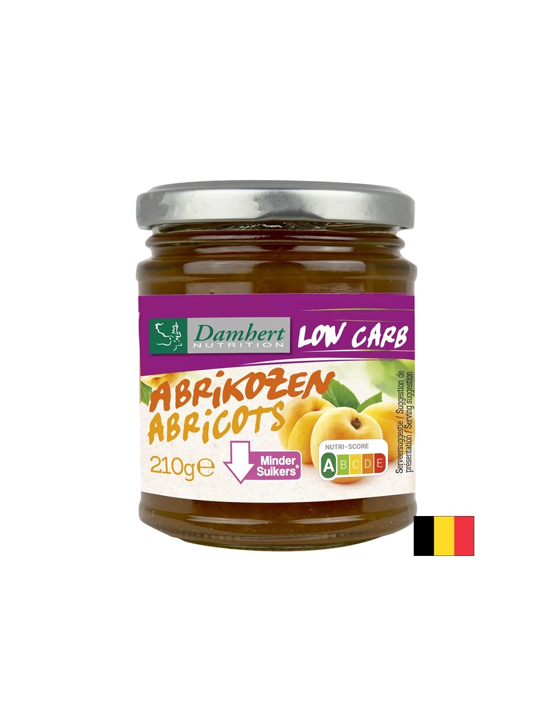 Aprikosenmarmelade (kohlenhydrat- und zuckerarm), 210 g