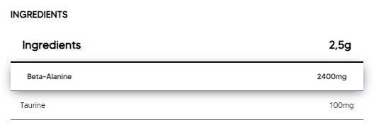 Beta -Alanin -Pulver - 300 Gramm
