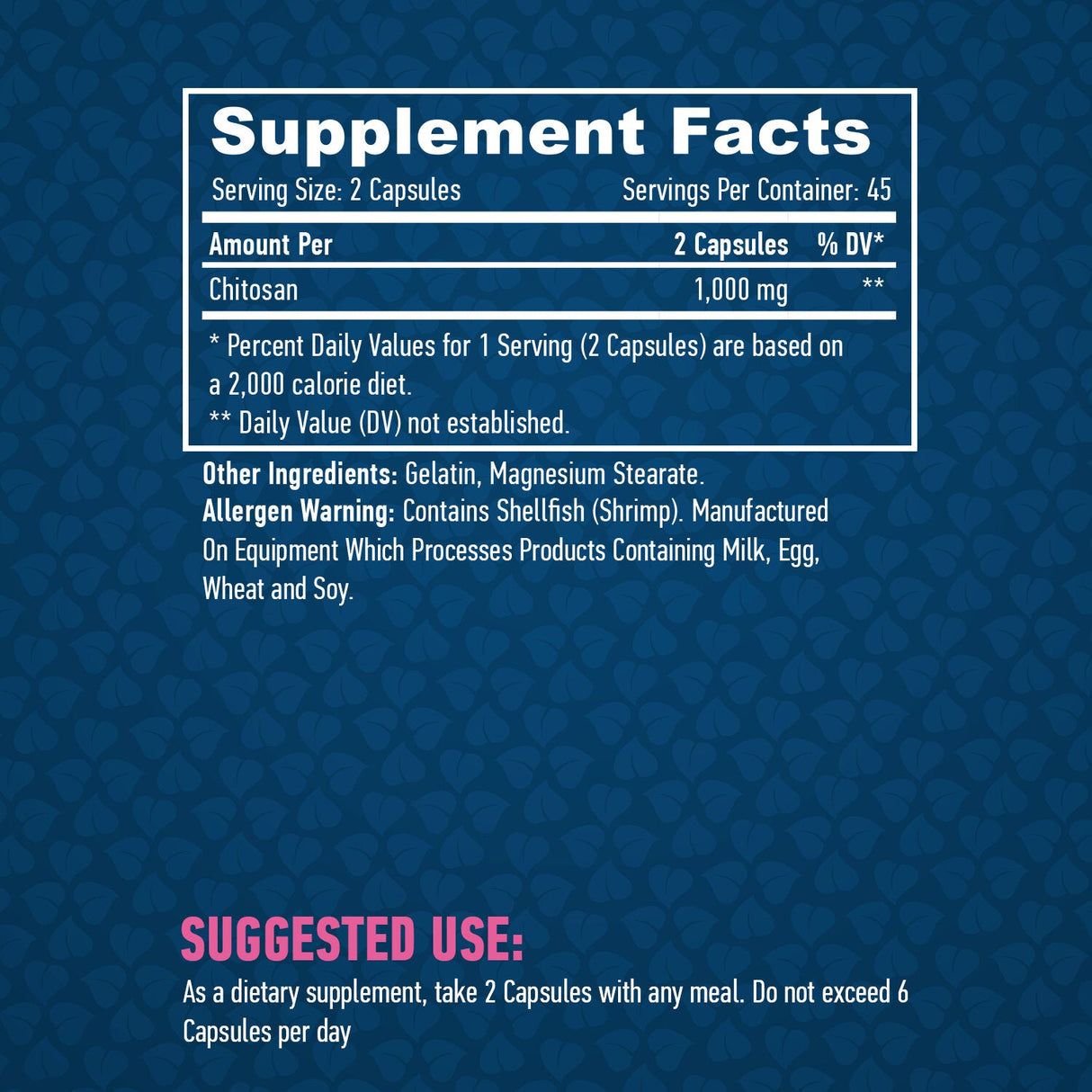 Chitosan 500mg. / 90 Caps. - Feel You