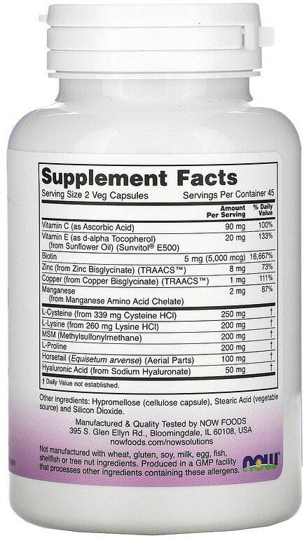 Veganer Haare, Haut und Nägel - 90 Kapseln