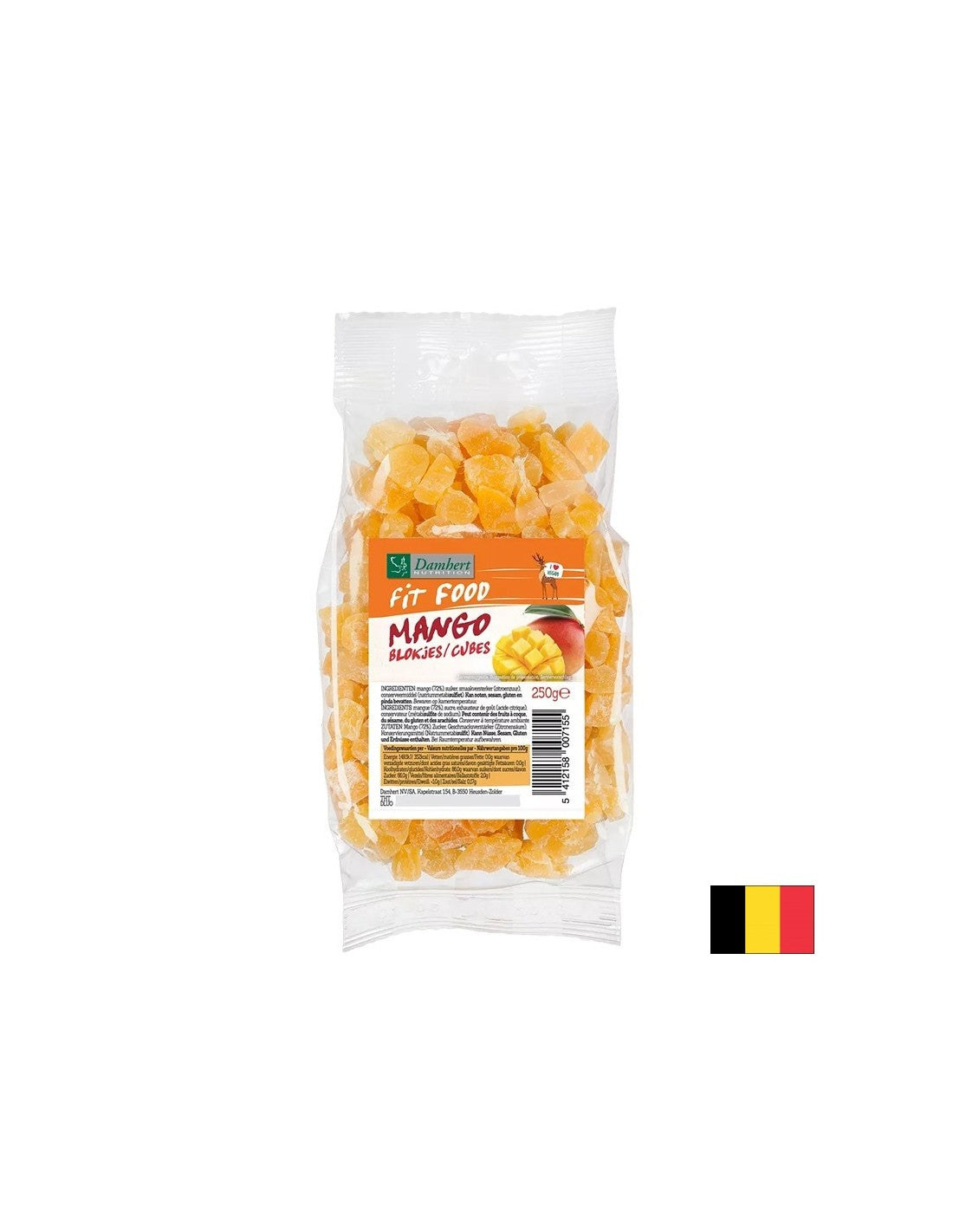 Getrocknete Mango gewürfelt, 250 g