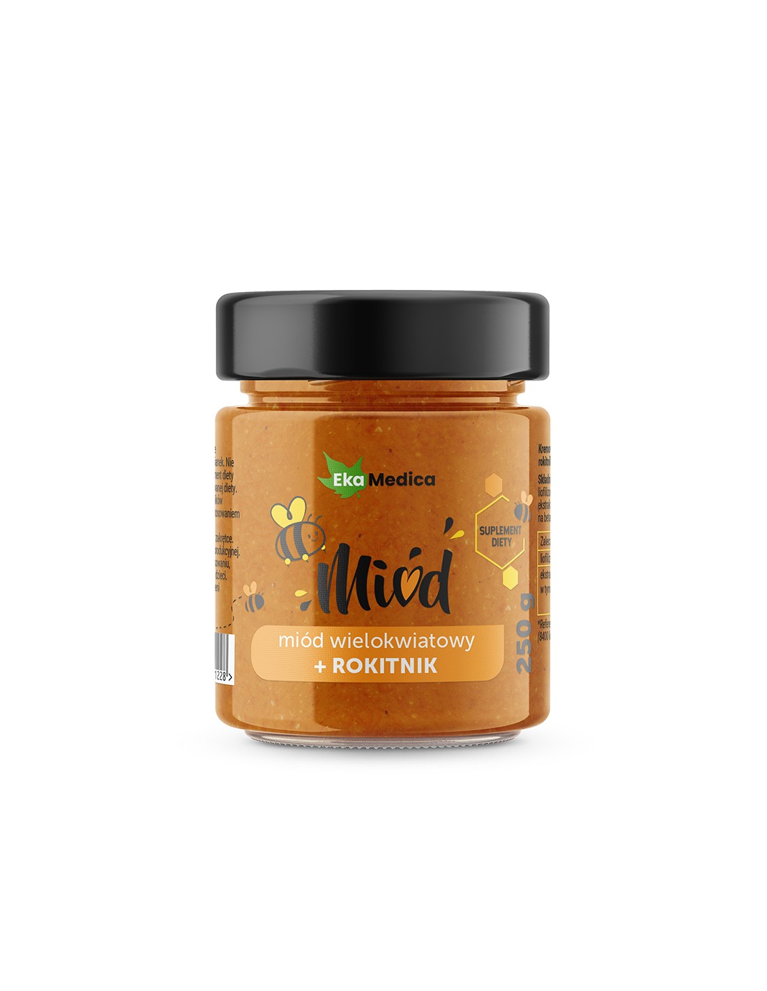Mehrfarbiger Honig mit Sanddornextrakt, 250 g EkaMedica