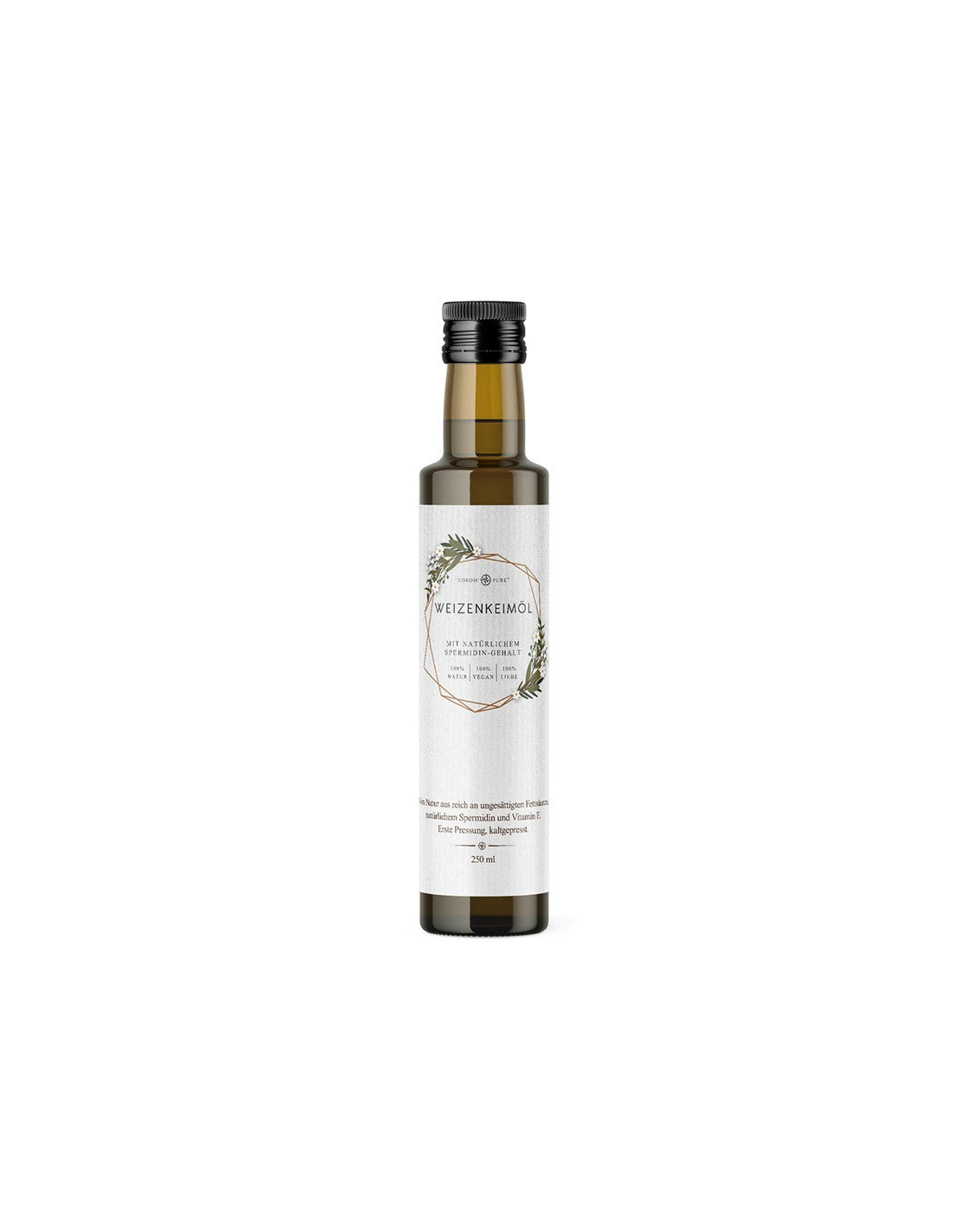 Weizenkeimöl, kaltgepresst, liefert reines Vitamin E, 250 ml